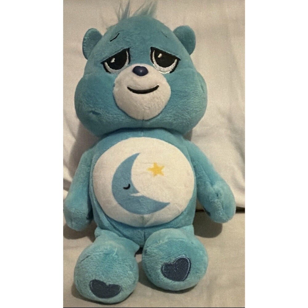 Care Bears 9" Plush Blue Bedtime Bear 2021 Basic Fun Moon and Stars